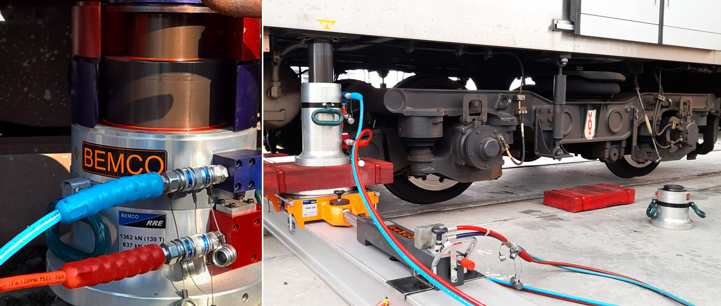CEJN proporciona a Bemco Hydraulics equipos hidráulicos de ultra alta presión para operaciones de encarrilado ferroviario