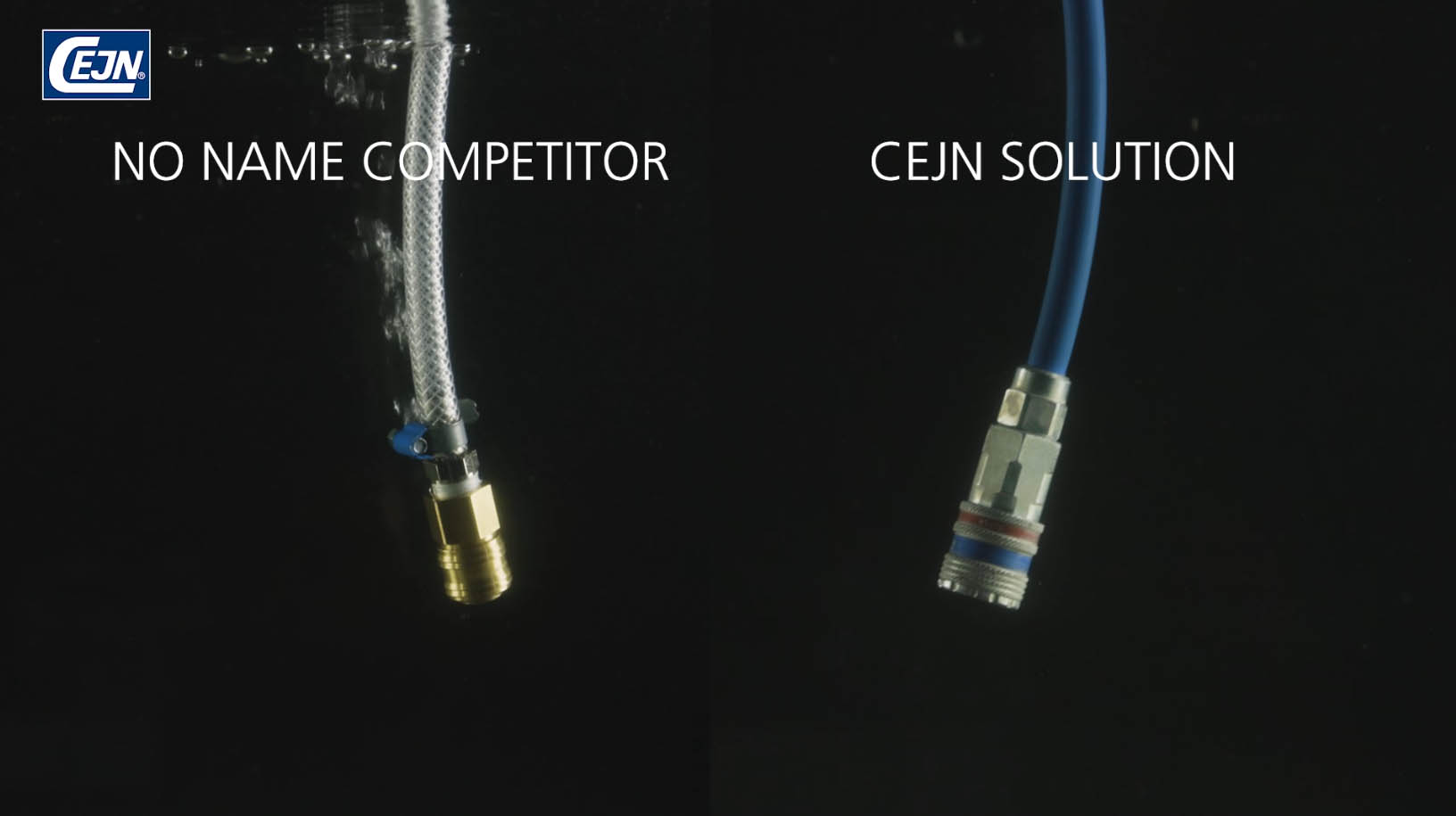 Druckluftoptimierung - Schlauchschellen vs. CEJN Stream-Line