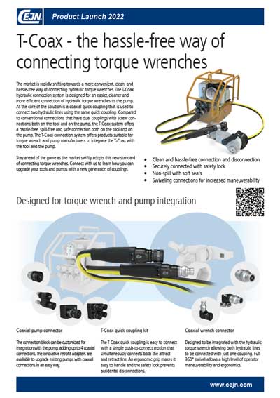 T-Coax - Torque wrench connection system