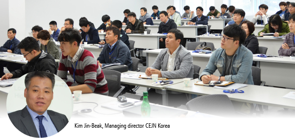 Formation de sécurité présentée par CEJN chez MAN à Busan