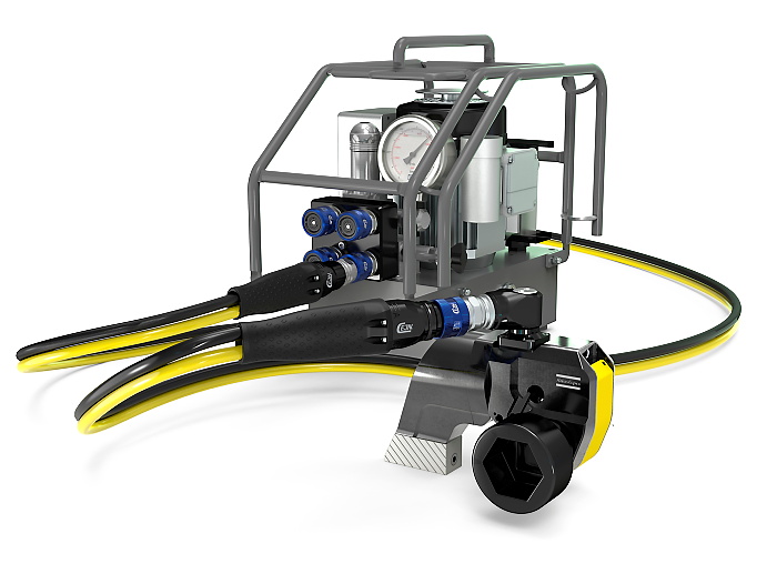 T-Coax- Snabbkopplingssystem för hydrauliska momentdragare