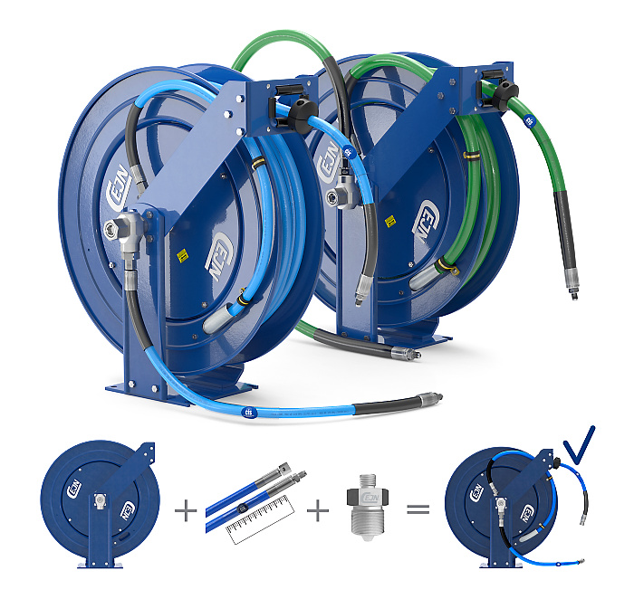 37494 - “AISI 304” hydraulic hose reels - Hydraulic operated hose reels -  HOSE REELS FOR FLUIDS - Products