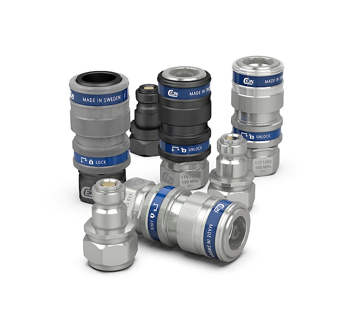 
Quick couplings for ultra high-pressure hydraulics